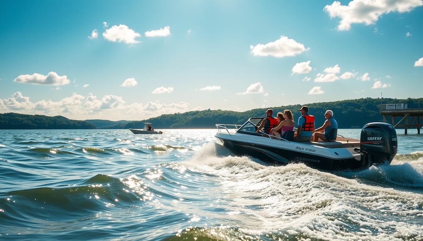 Kentucky Lake whitecaps and big-water boating conditions